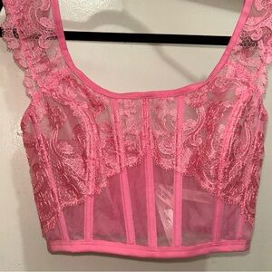 Victoria's Secret Pink Lace Bustier